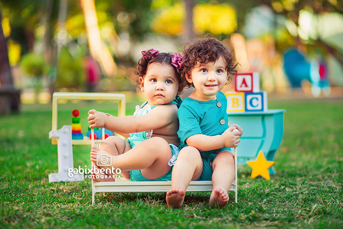 Ensaio fotográfico infantil gêmeos Fortaleza